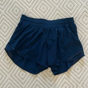 Lululemon navy hotty hot shorts